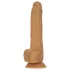 Naked Addiction - Vibrator s funkcijom thrustinga - tamna boja - 23 cm