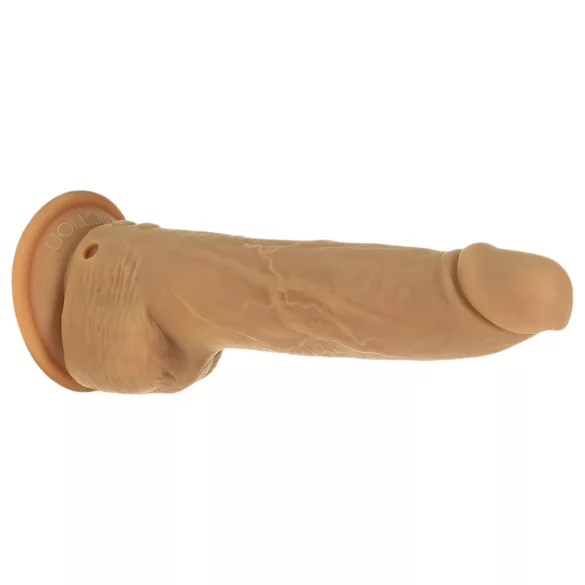 Naked Addiction - Vibrator s funkcijom thrustinga - tamna boja - 23 cm