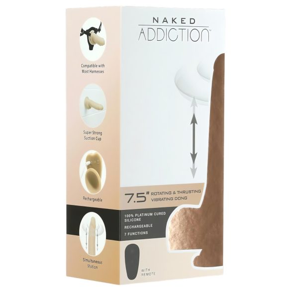 Naked Addiction Thrusting 19cm - prirodni vibrator