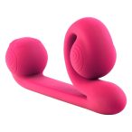   Snail Vibe Duo - punjivi, stimulacijski vibrator 3u1 (ružičasti)