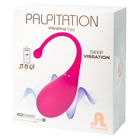 Adrien Lastic Palpitation - pametno vibrirajuće jaje na baterije (ružičasto)