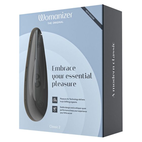 Womanizer Classic 2 - stimulator klitorisa na baterije, zračni val (crni)