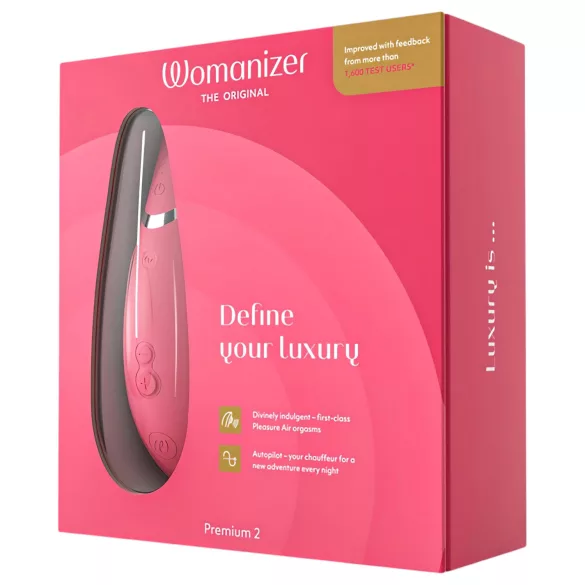 Womanizer Premium 2 - stimulator klitorisa s valovima zraka - rozi