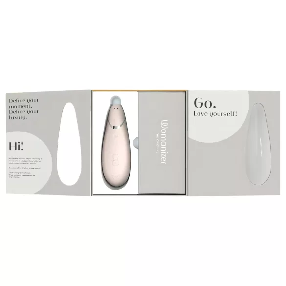 Womanizer Premium 2 - stimulator klitorisa na zračne valove - bijela
