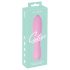Cuties Mini 3 - ružičasti vodootporni rebrasti vibrator na punjenje