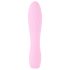 Cuties Mini 3 - ružičasti vodootporni rebrasti vibrator na punjenje