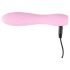 Cuties Mini 3 - ružičasti vodootporni rebrasti vibrator na punjenje