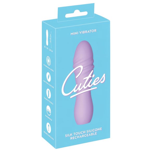 Mini Cuties 3 - punjivi, vodootporni spiralni vibrator (ljubičasti)