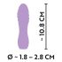 Mini Cuties 3 - punjivi, vodootporni spiralni vibrator (ljubičasti)