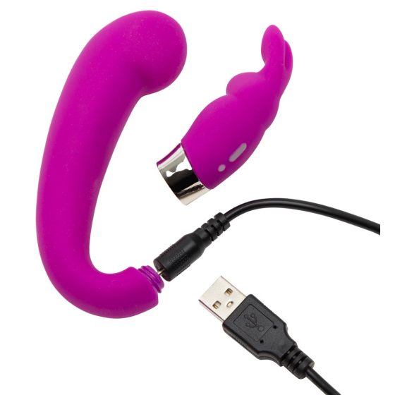 Happyrabbit Mini G - vibrator za G-točku klitorisa na baterije (ljubičasti)