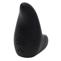   Pedeset nijansi sive - punjivi vibrator za prste Sensation Finger (crni)