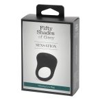   Fifty Shades of Gray Sensation - vibrirajući prsten za penis (crni)