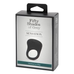   Fifty Shades of Gray Sensation - vibrirajući prsten za penis (crni)