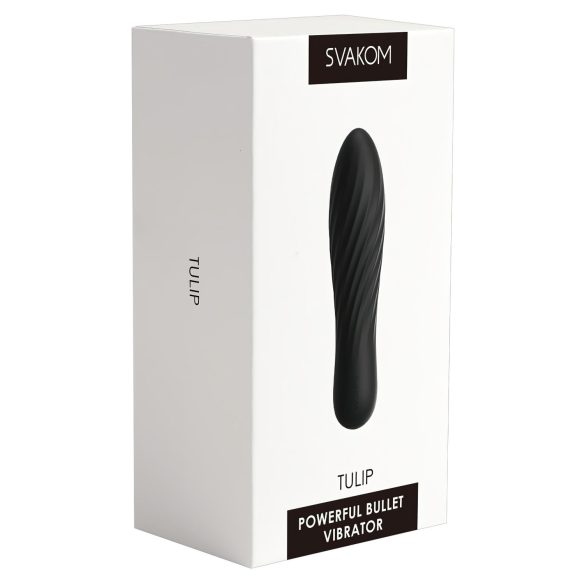 Svakom Tulip - puni se, mini crni vibrator