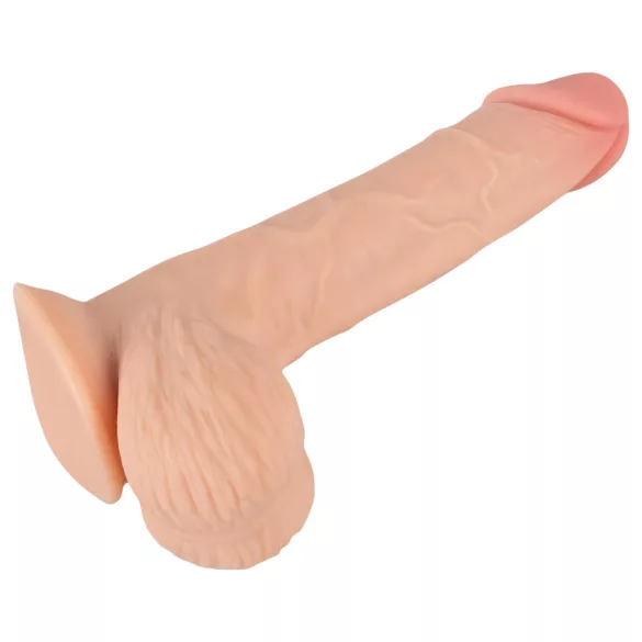 Nature Skin - dildo s kožom - 19 cm (prirodna boja)