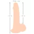 Nature Skin - dildo s kožom - 19 cm (prirodna boja)