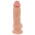 Prirodna Koža - dildo, 20 cm (prirodan)