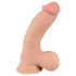 Nature Skin - dildo s kožom - 20 cm - natur