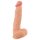 Prirodna koža - dildo s kožom - 25 cm (naturalan)
