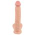 Prirodna koža - dildo s kožom - 25 cm (naturalan)