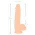 Prirodna koža - dildo s kožom - 25 cm (naturalan)
