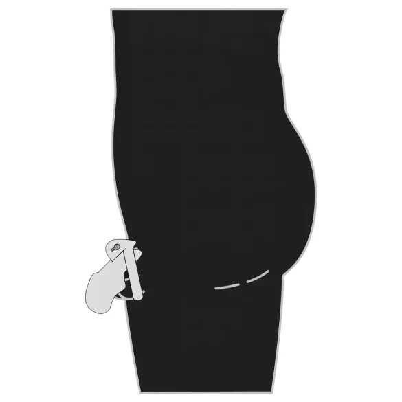 Fetish - penisni kavez od metala - srebrna