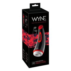 WYNE 03 - punjivi masturbator s usisnom vibracijom (crni)