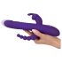 SMILE Triple - trostruki vibrator s akumulatorom i rotacijom (ljubičasti)