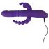 SMILE Triple - trostruki vibrator s akumulatorom i rotacijom (ljubičasti)