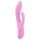 SMILE Nodding - punjivi vibrator s klitoralnim nastavkom (rozi)