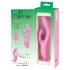 SMILE Nodding - punjivi vibrator s klitoralnim nastavkom (rozi)