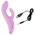SMILE Nodding - punjivi vibrator s klitoralnim nastavkom (rozi)