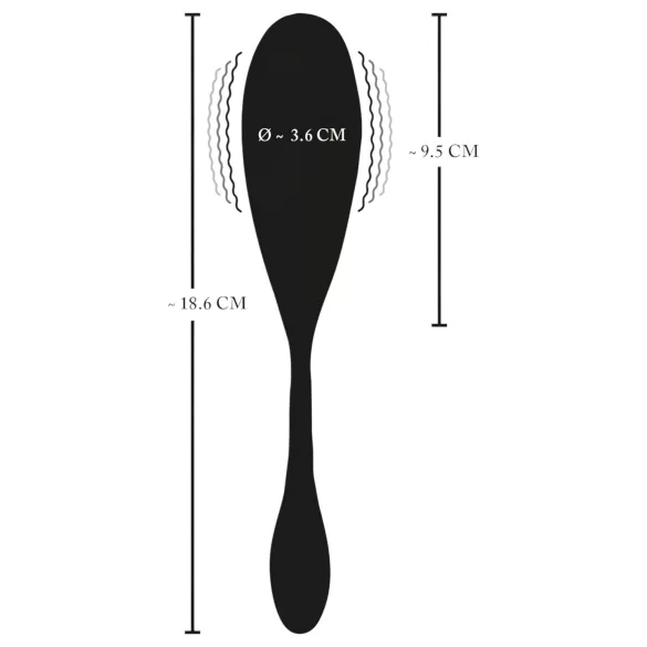 XOUXOU - vibrator jaje na daljinsko upravljanje - crna