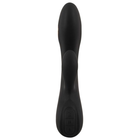XOUXOU - električni vibrator s klitorisnom polugom na baterije (crni)