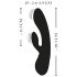 XOUXOU - bežični elektro vibrator s klitoralnom stimulacijom (crni)
