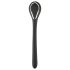 Vibracijski penis plug - crni, punjivi (1,1 cm)
