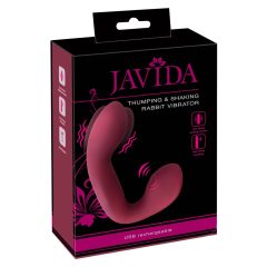   Javida Thumping - pulsirajući vibrator G-točke i klitorisa na baterije (crveni)
