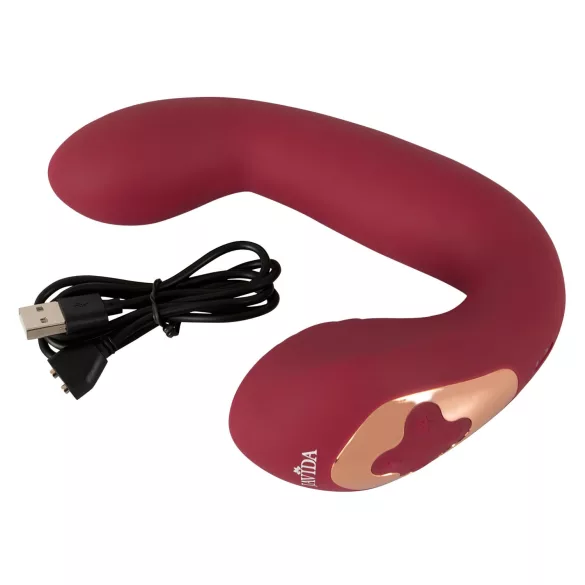 Javida Thumping - pulsirajući G-točka i klitoris vibrator (crveni)