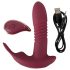 Javida RC - radio, 3-funkcijski klitoralni vibrator (crveni)