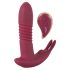 Javida RC - radio, 3-funkcijski klitoralni vibrator (crveni)