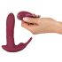 Javida RC - radio, 3-funkcijski klitoralni vibrator (crveni)