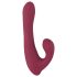 Javida - rotirajući vibrator s radio i klitoris ručkom (crveni)