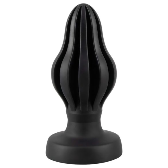 ANOS - rebrasti mekani analni čep - 5 cm (crni)
