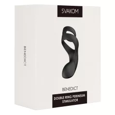   Svakom Benedict - vibratorni penis prsten za stimulaciju međice - silikon crni