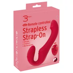   You2Toys Strapless - bežični strap-on vibrator - silikon - crveni