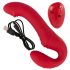 You2Toys Strapless - bežični strap-on vibrator - silikon - crveni