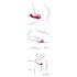 You2Toys Strapless - bežični, navlakujući vibrator (crveni)