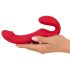 You2Toys Strapless - bežični strap-on vibrator - silikon - crveni