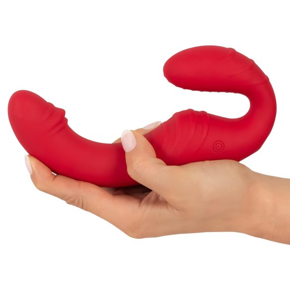 You2Toys Strapless - bežični strap-on vibrator - silikon - crveni