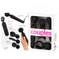   Couples Choice - punjivi vibrator za masažu s grijanjem (crni)